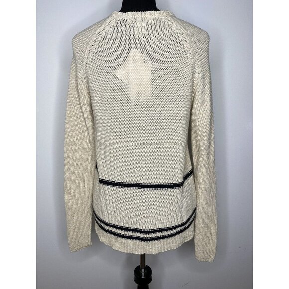 MAGASCHONI Womens‎ Sweater Beige Striped Pullover Tunic Size XS - Picture 4 of 6